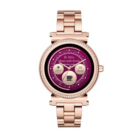 michael kors access sofie rose gold tone smartwatch|Michael Kors Access Gen 4 Sofie Smartwatch.